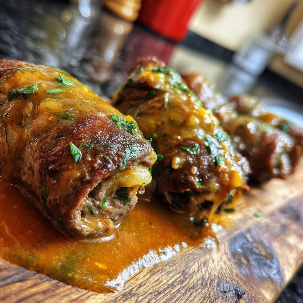 Hausmannskost Rinderrouladen mit Rahmsoße