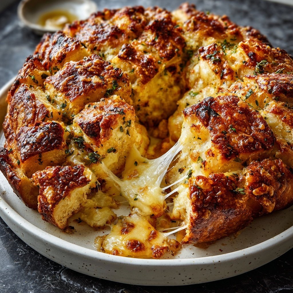 Zupfbrot Mit Knoblauch Und Käse