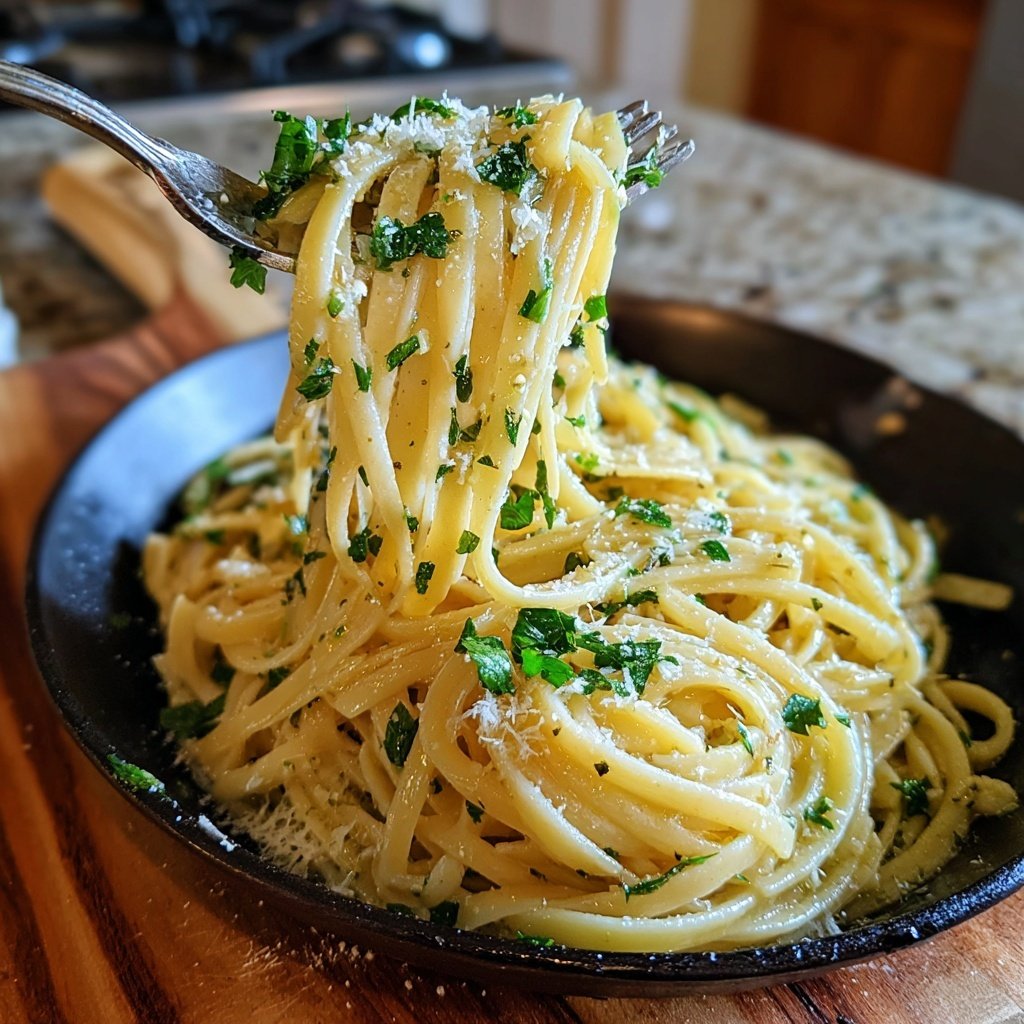 Schnell & Einfach 15-Minuten Knoblauchpasta