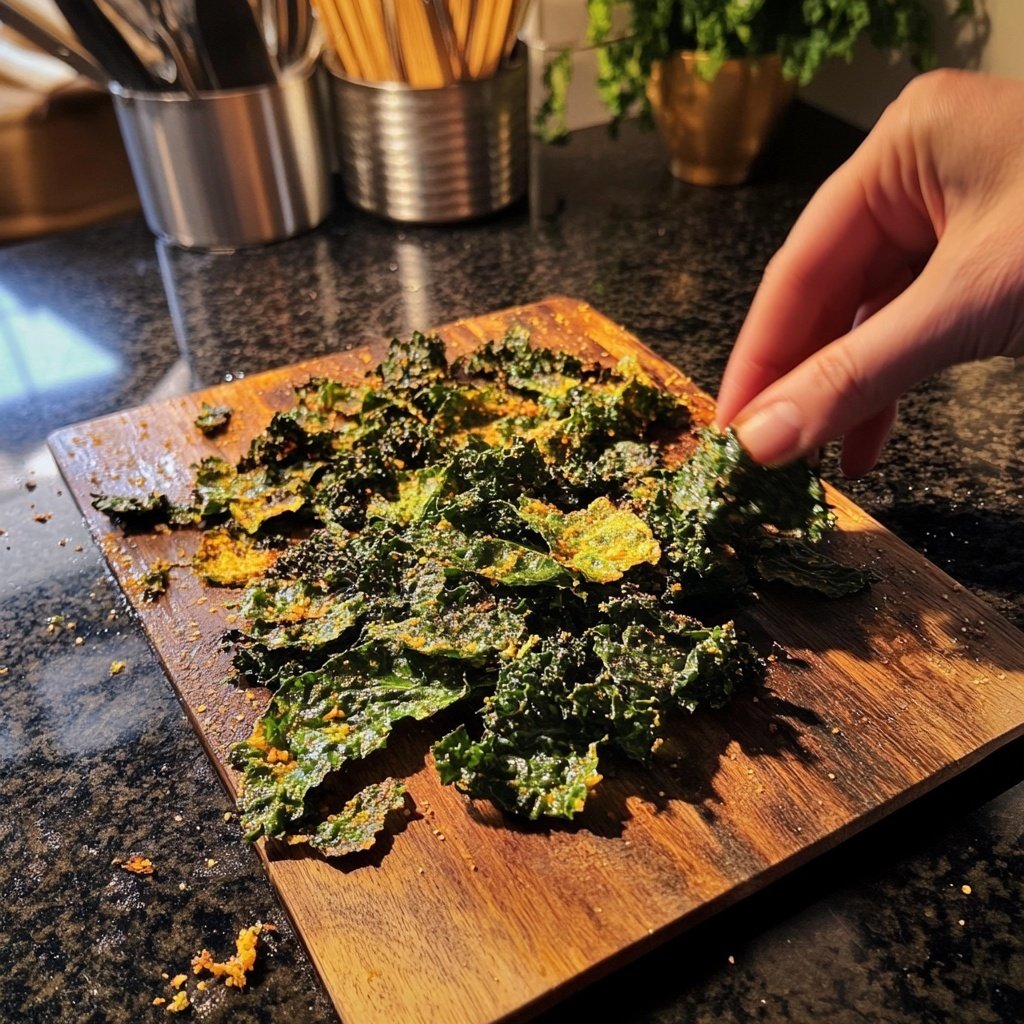 Grünkohl Chips als gesunder Snack