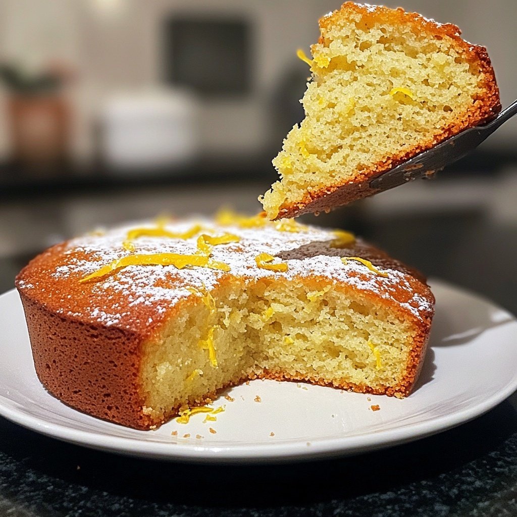 Zitronenkuchen ohne Zucker