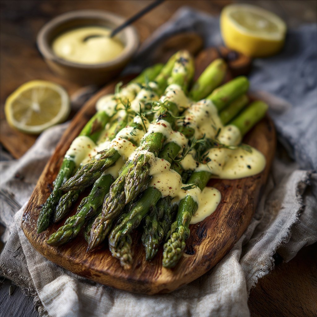 Grüner Spargel Mit Sauce Hollandaise Leicht